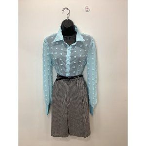 Vintage 80's-90's Savannah Houndstooth Walking Shorts